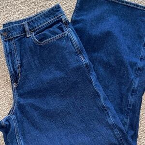 American Eagle Outfitters High-Rise Deep Blue Denim Jeans
